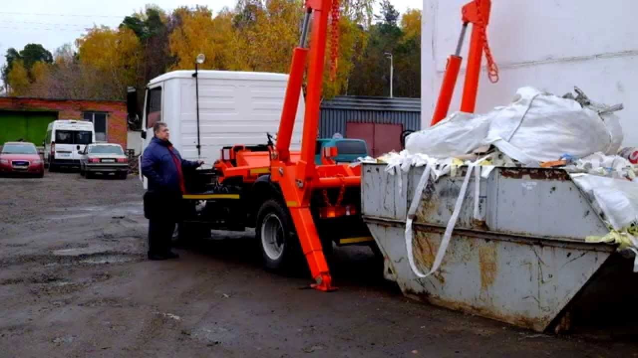 Вывоз мусора в Сапроново Контейнер 8 м3 Строительный мусор Газель с ...